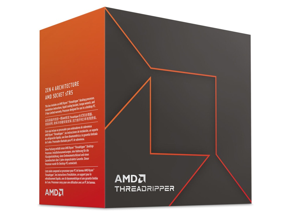  <b>AMD Ryzen Threadripper 7980X</b> sTR5 Socket, 64 Core/128 Threads, Base Clock: 3.2GHz, Boost Clock: 5.1GHz, 320MB Cache, TDP 350W  